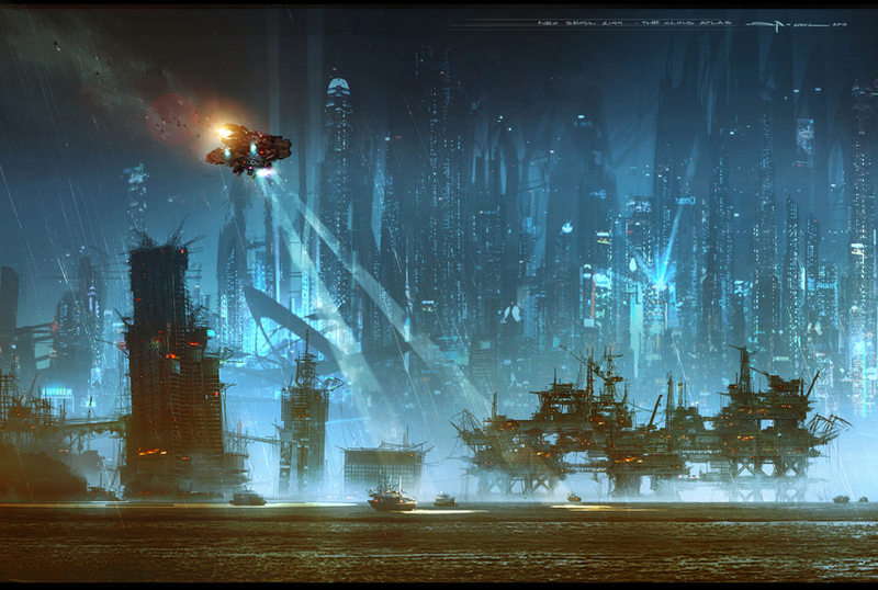 Illustration for article titled An Exclusive Look at the Stunning Concept Art Behind Cloud Atlas' Future Seoul